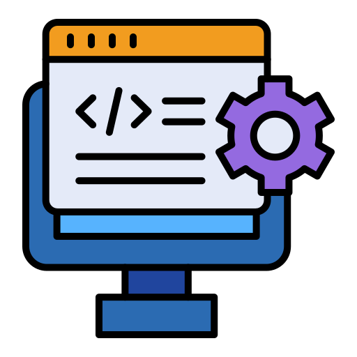 Website development process.